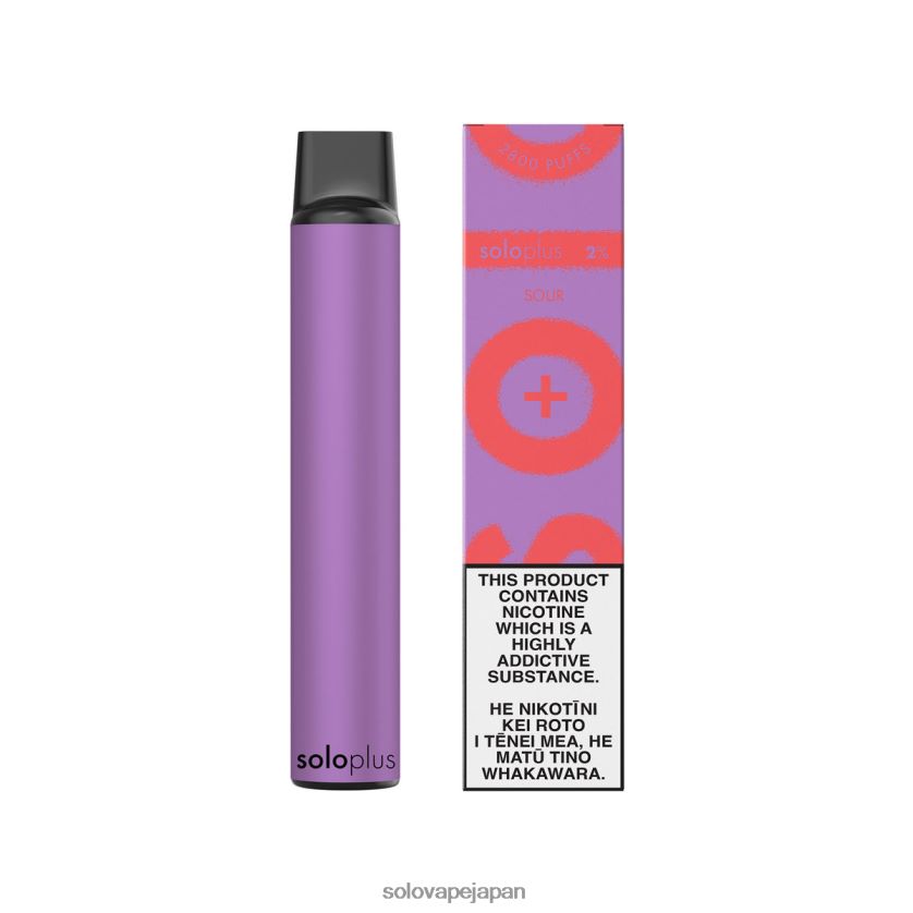 Solo Plus 使い捨て電子タバコ 酸っぱい ZLR4R225 - Solo Vape Japan